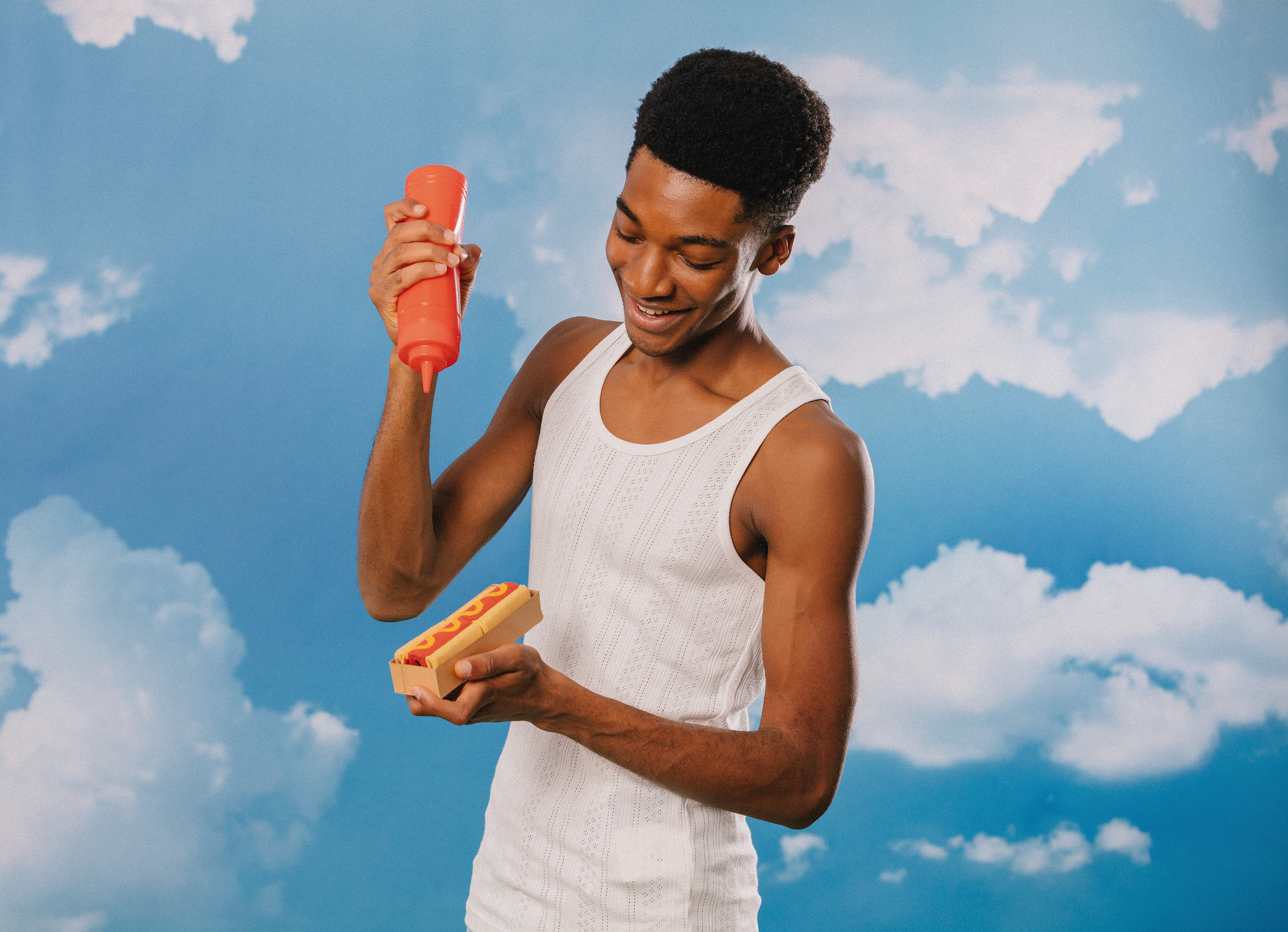 Hot Dog strømper - rød